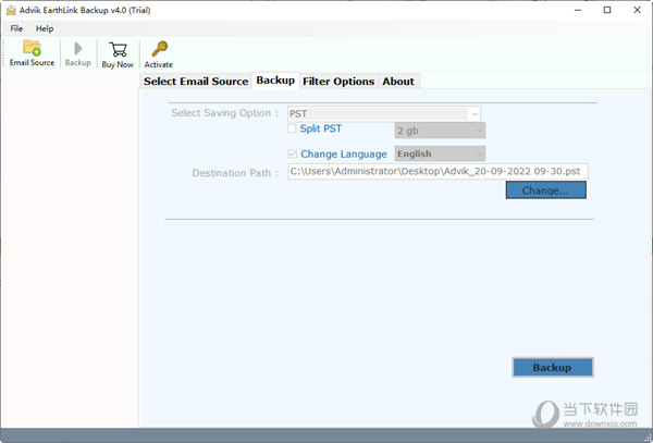 Advik Earthlink Backup