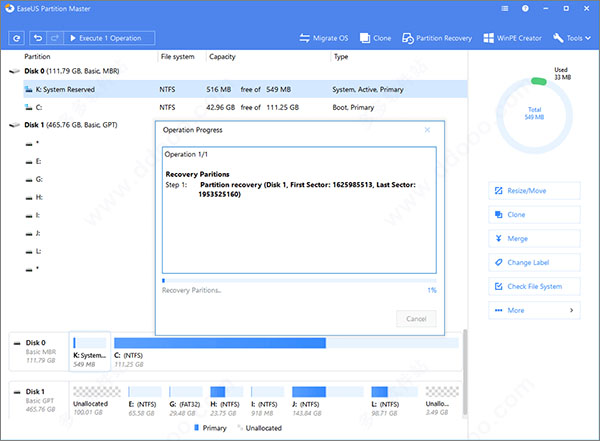 EaseUS Partition Master破解版下载
