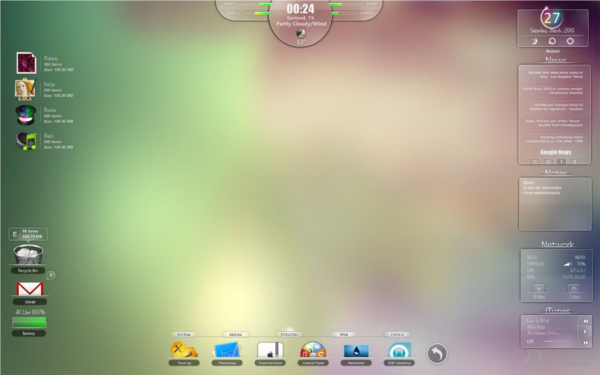 Rainmeter30款精美皮肤