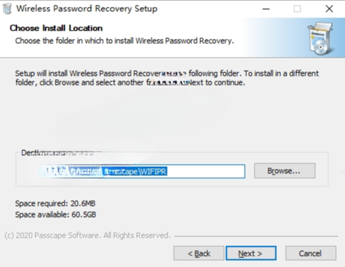 Wireless Password Recovery