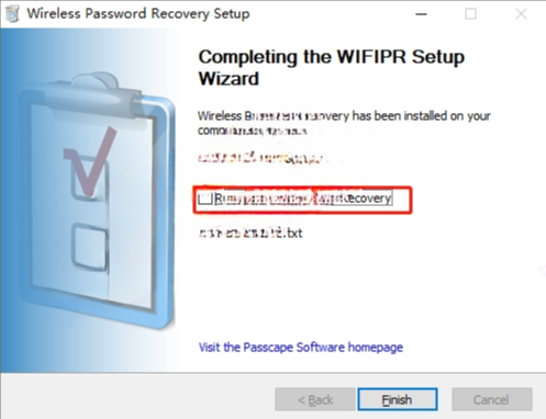 Wireless Password Recovery