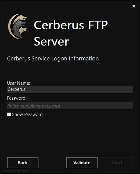 Cerberus FTP Server Enterprise 10