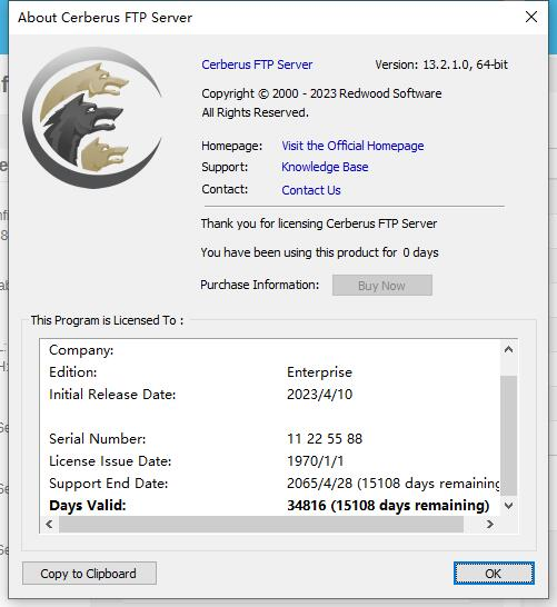 Cerberus FTP Server Enterprise 10