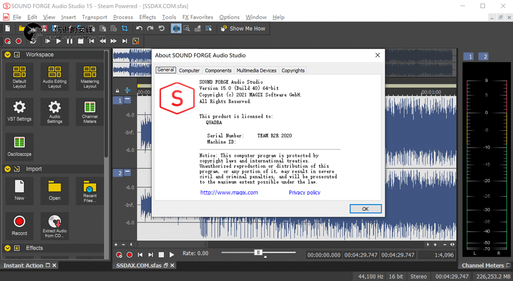 SOUND FORGE Audio Studio破解版