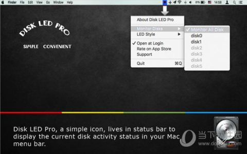 Disk LED Pro(硬盘读写指示灯) V1.6.1 Mac版
